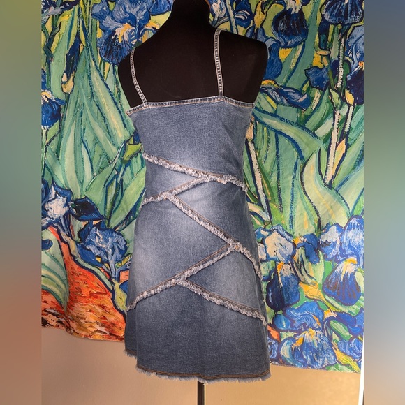 Vintage Blue Jean Baby Dress - Picture 4 of 5